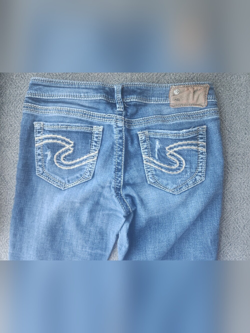 Silver Aiko‎ Straight Distressed Jeans 29X32 - Picture 3 of 10